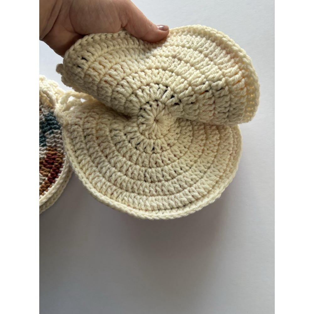 Handmade Crocheted Chicken/ Hen Kitchen Hot Pad /Pot Holder - Cottagecore Granny - Picture 6 of 9
